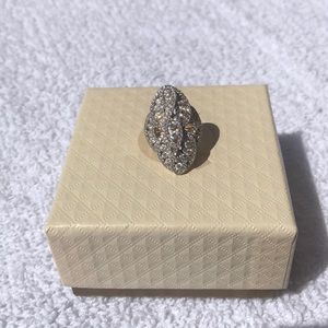 Elongated Diamond Ring 14K, 2.35 cttw